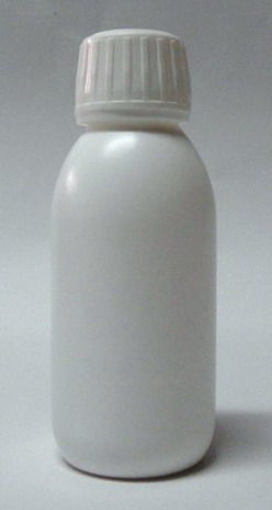 120 ml injection blow bottle with 28mm screw cap with ring and plug  for syrups